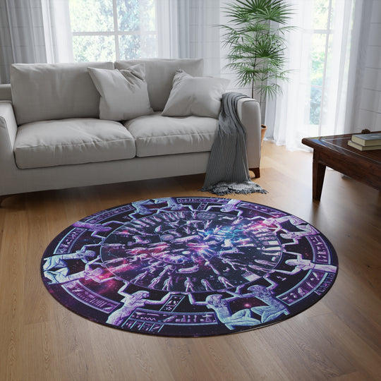 Dendera Temple of Hathor Zodiac Galaxy Meditation Mat