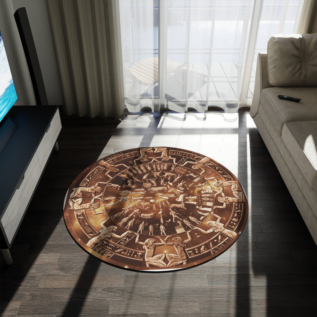 Dendera Temple of Hathor Zodiac Replica Meditation Mat