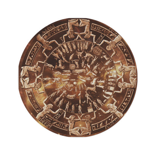 Dendera Temple of Hathor Zodiac Replica Meditation Mat