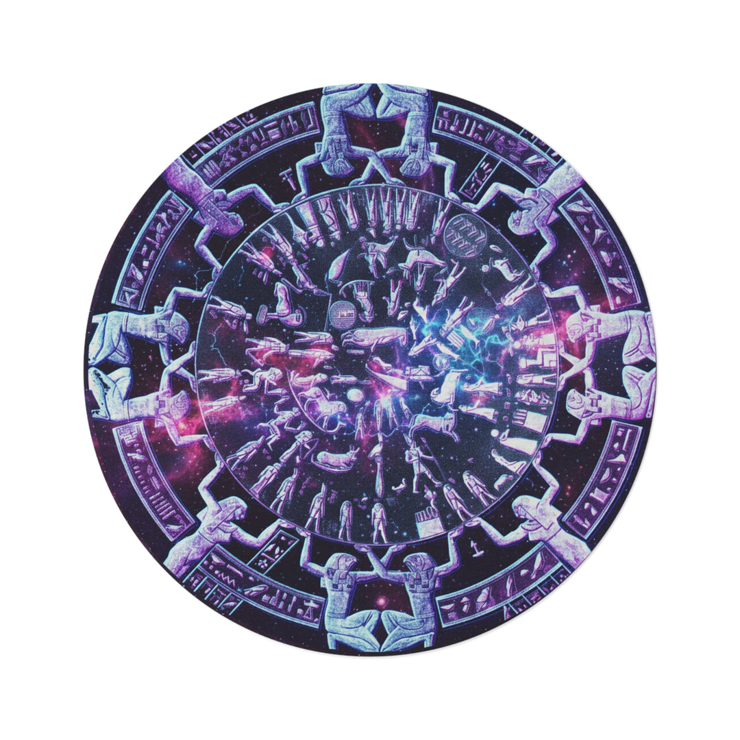 Dendera Temple of Hathor Zodiac Galaxy Meditation Mat
