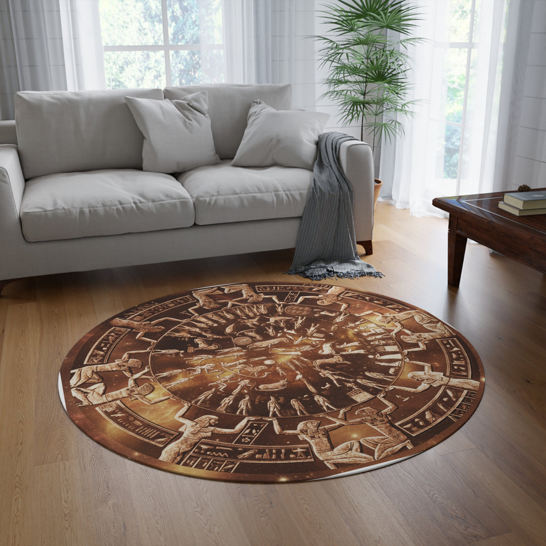 Dendera Temple of Hathor Zodiac Replica Meditation Mat