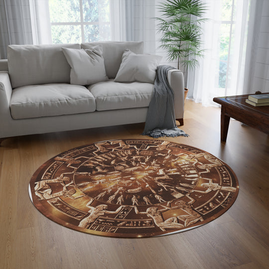 Dendera Temple of Hathor Zodiac Replica Meditation Mat