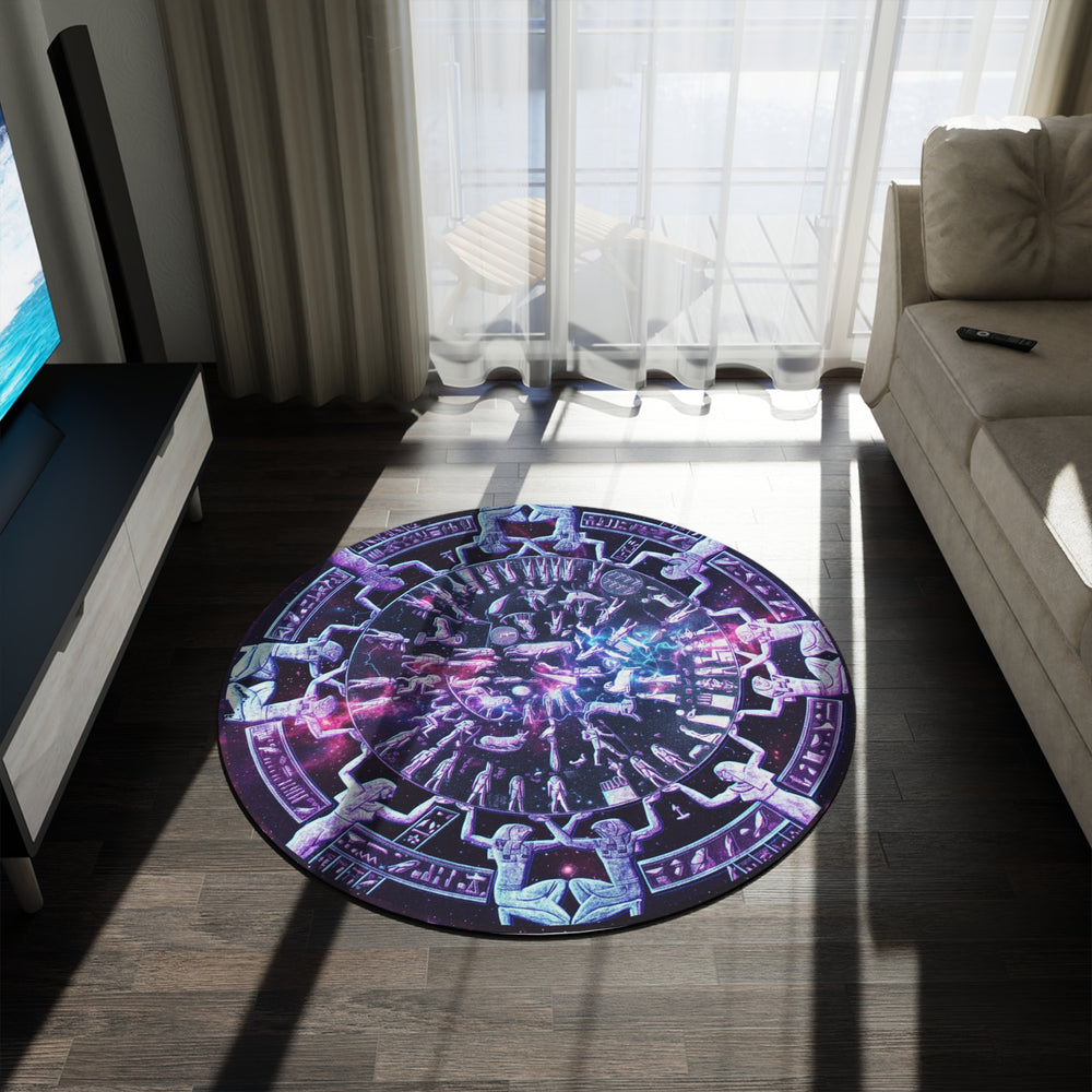 Dendera Temple of Hathor Zodiac Galaxy Meditation Mat